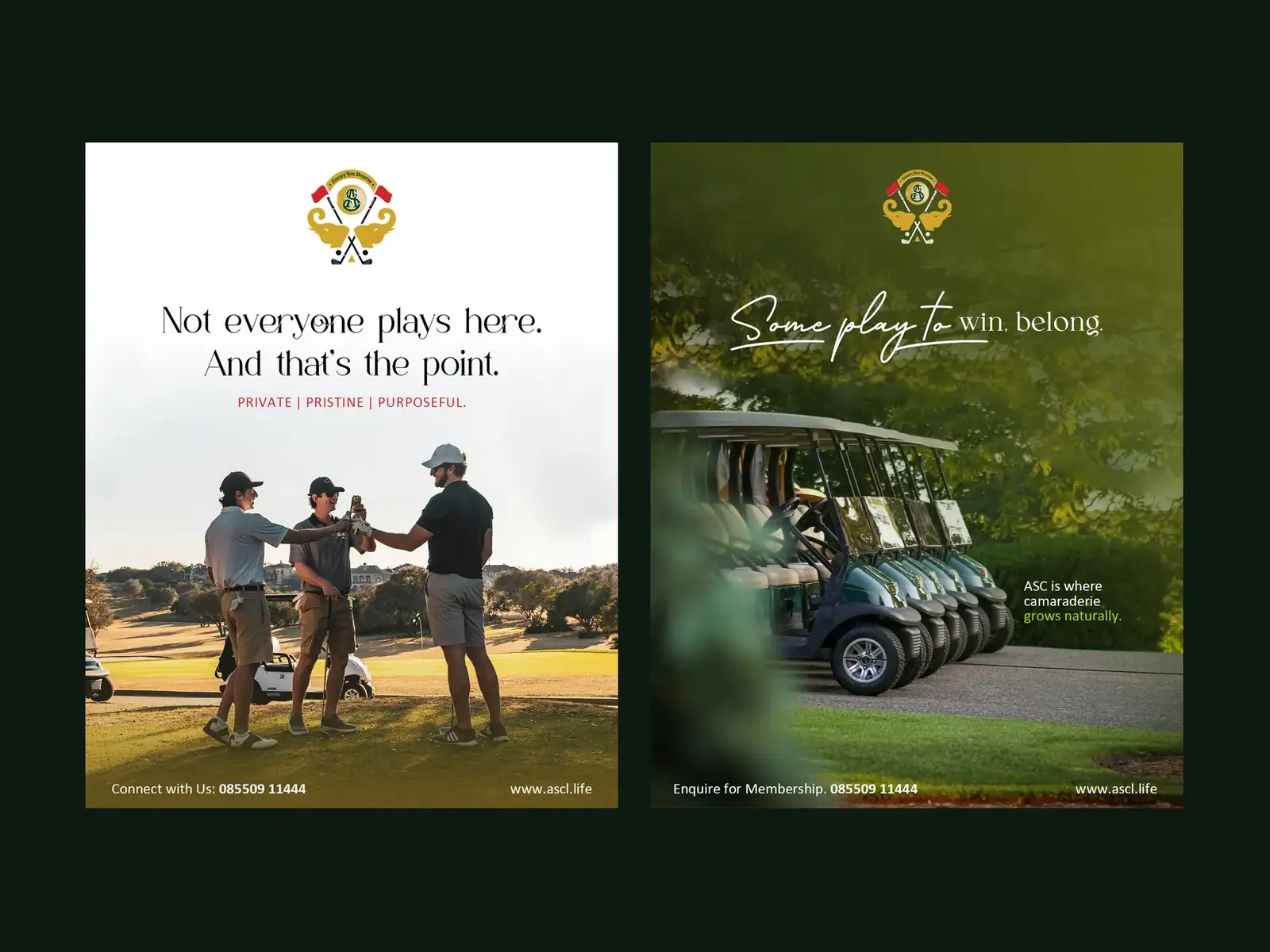 ASC golf club ads